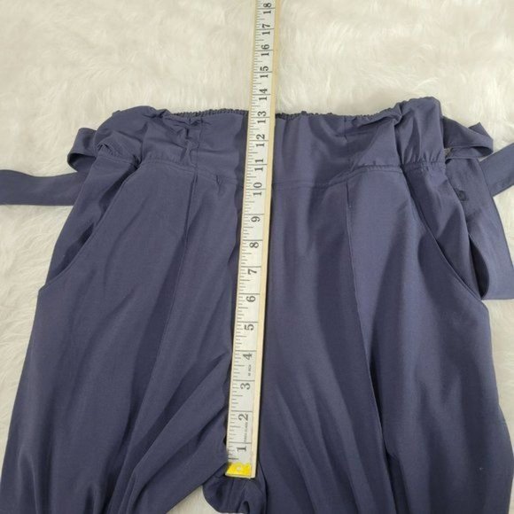 Lululemon Cadet Blue Noir Wide Leg High Rise Pants Women's 6 - Picture 15 of 16